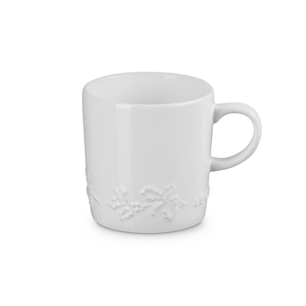 Le Creuset Stoneware Holly Relief Mug 350ml